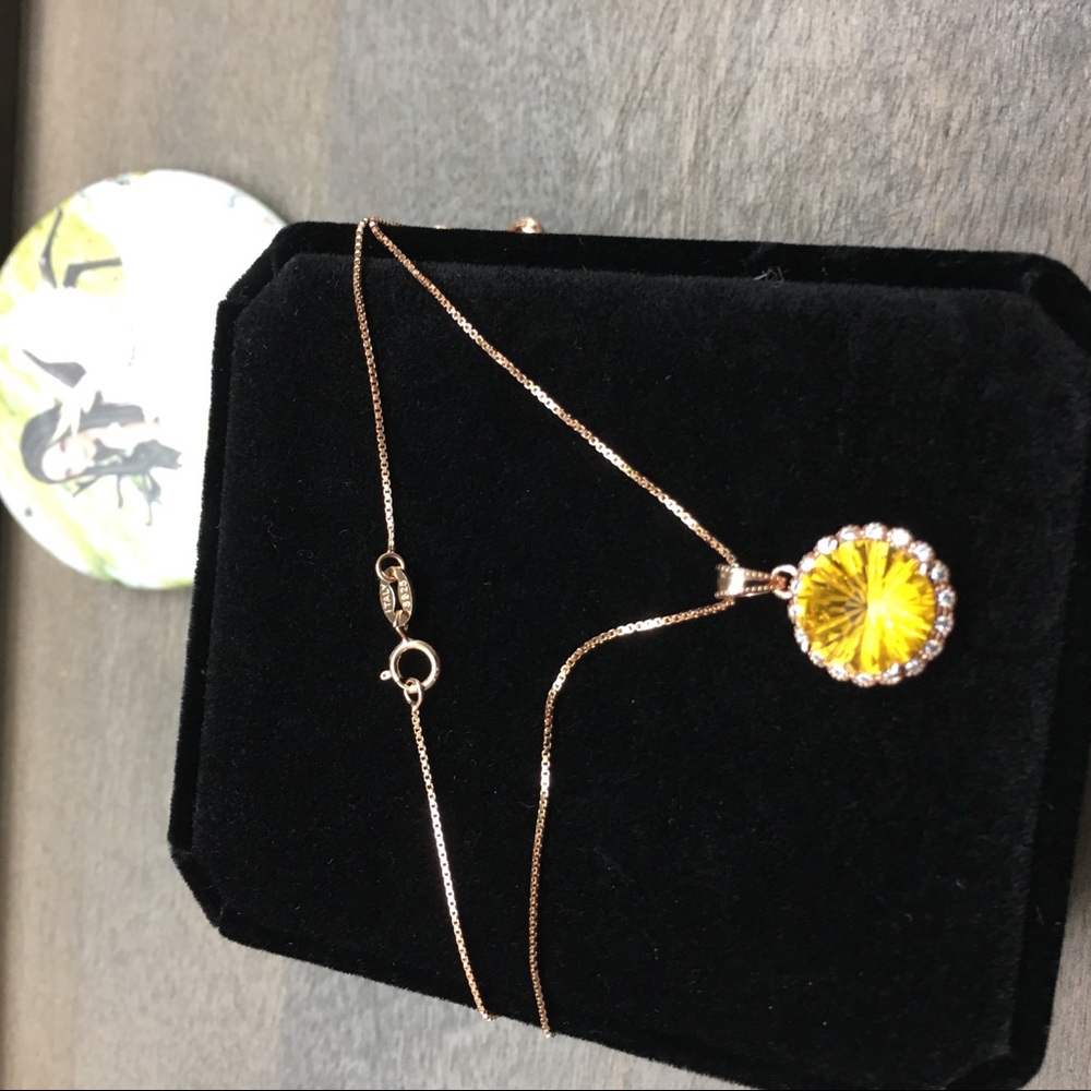 Certified Natural Citrine Solid Silver 4 Piece Set - Picture 11 of 16